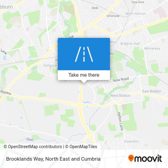Brooklands Way map