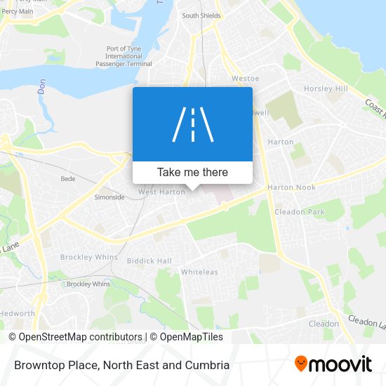 Browntop Place map