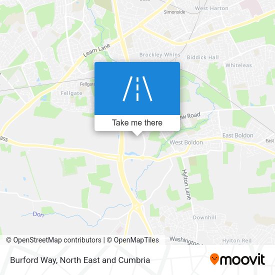 Burford Way map