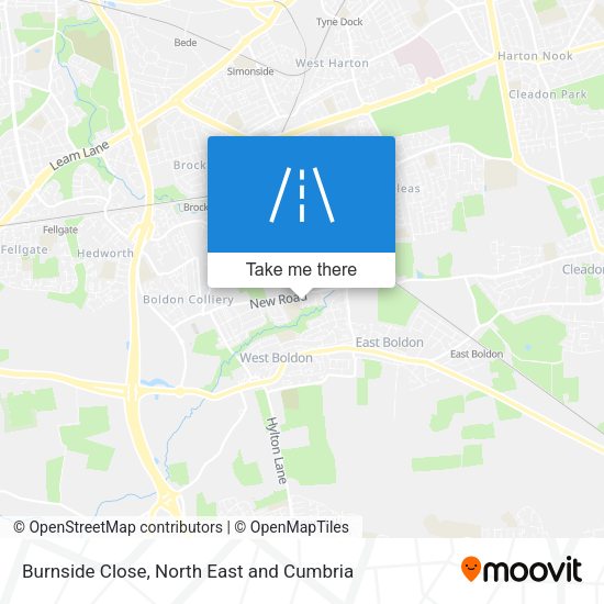 Burnside Close map