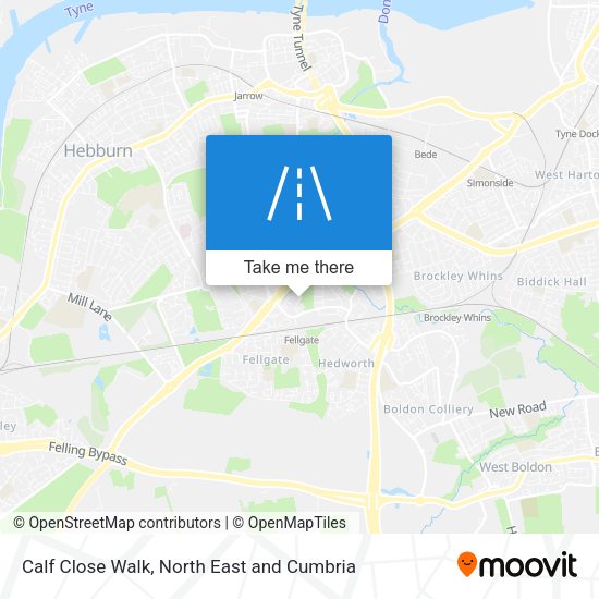 Calf Close Walk map