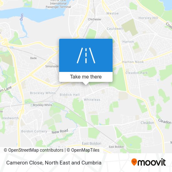 Cameron Close map