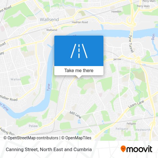 Canning Street map