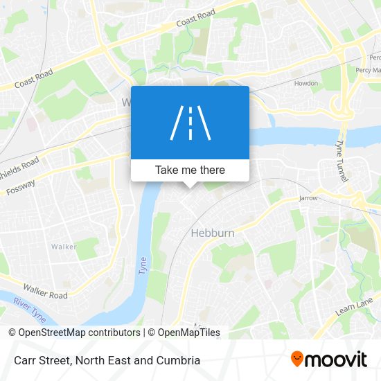 Carr Street map