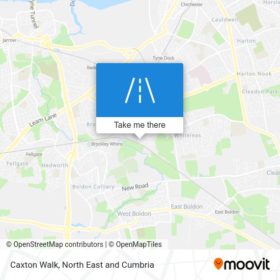 Caxton Walk map