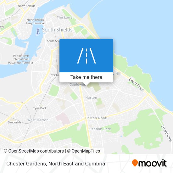 Chester Gardens map