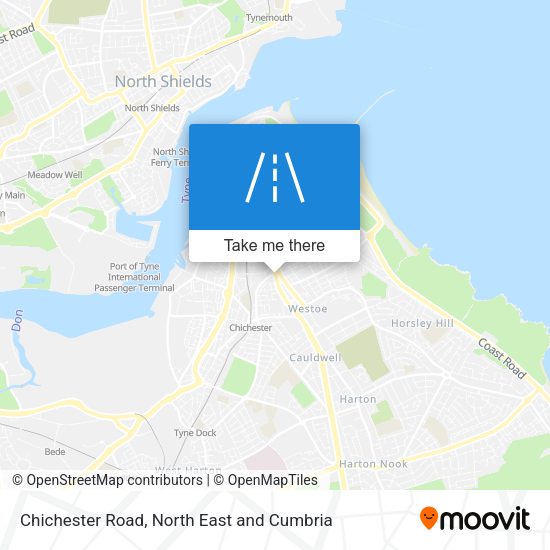 Chichester Road map