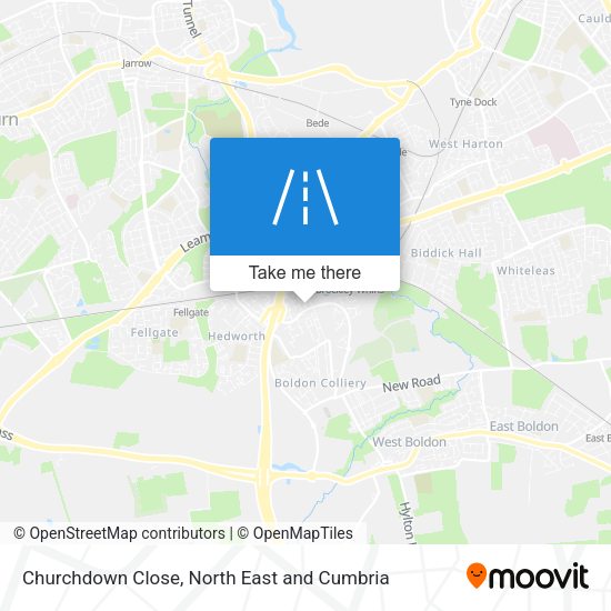 Churchdown Close map
