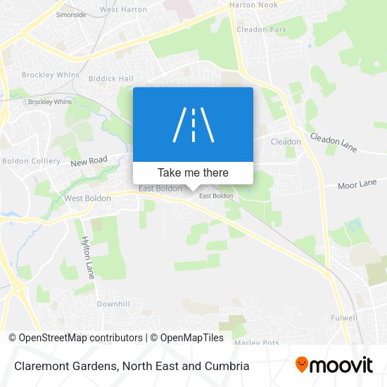 Claremont Gardens map