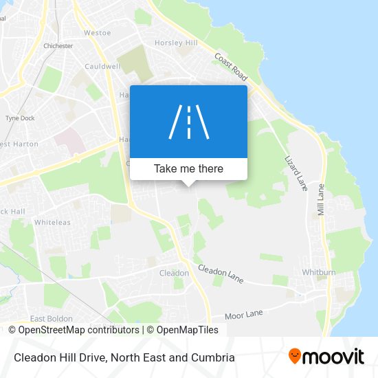 Cleadon Hill Drive map