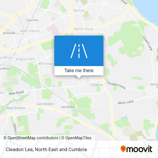 Cleadon Lea map