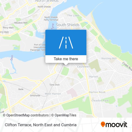 Clifton Terrace map