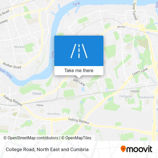 College Road map