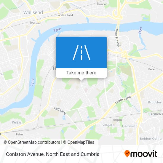 Coniston Avenue map