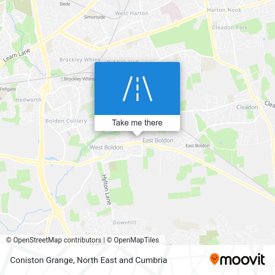 Coniston Grange map