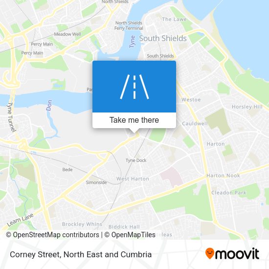 Corney Street map