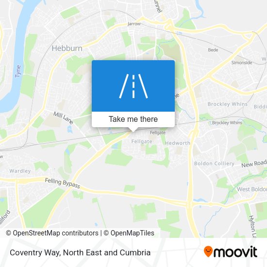 Coventry Way map