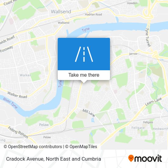 Cradock Avenue map