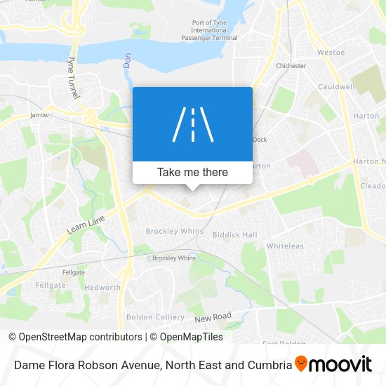 Dame Flora Robson Avenue map