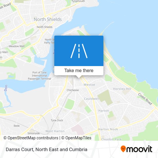 Darras Court map