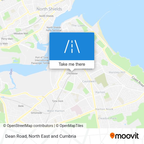 Dean Road map