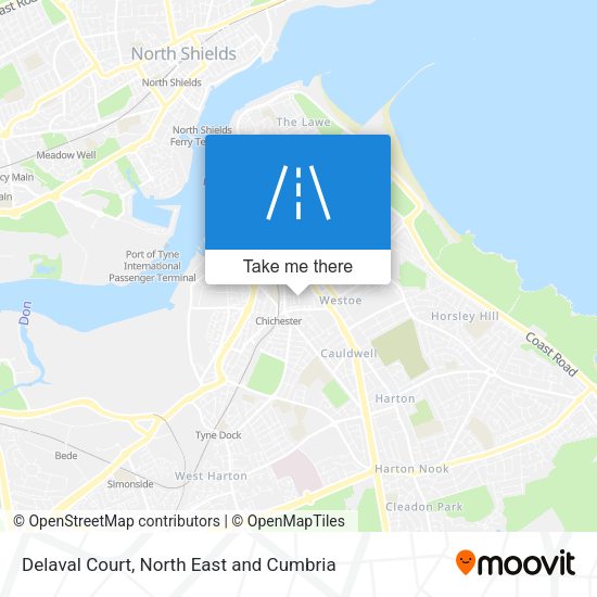 Delaval Court map