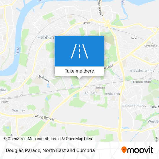 Douglas Parade map