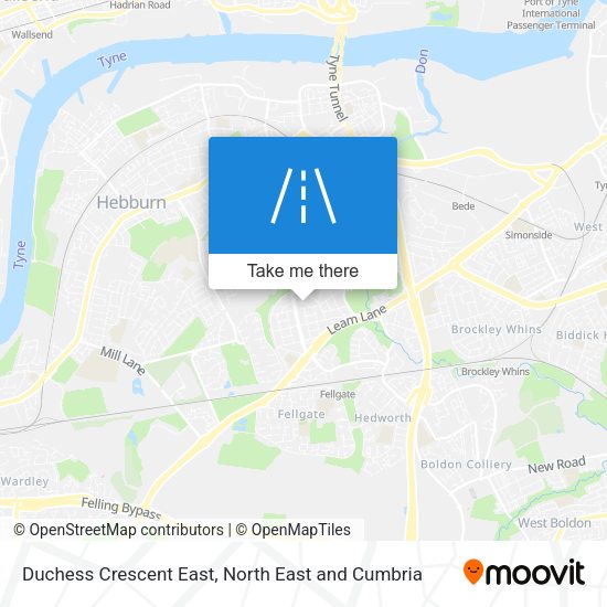 Duchess Crescent East map