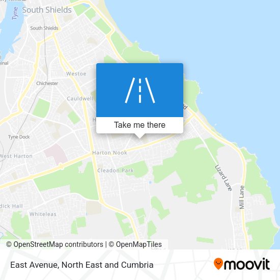 East Avenue map