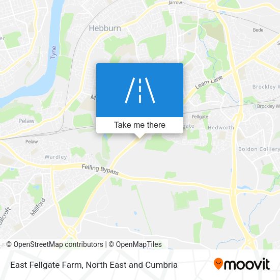 East Fellgate Farm map