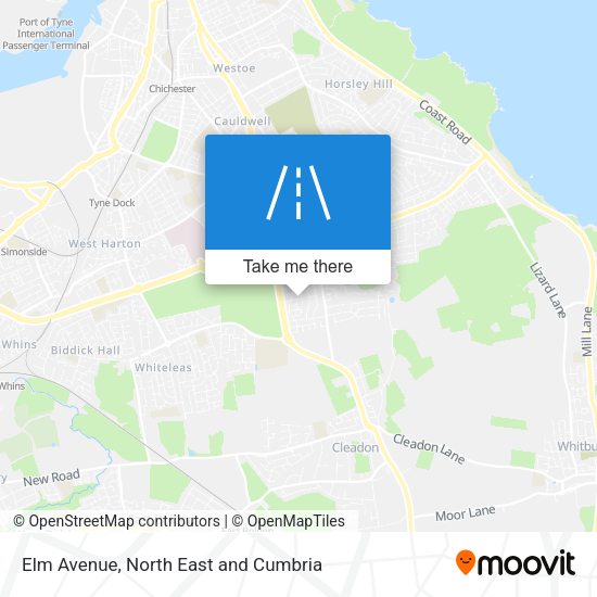 Elm Avenue map