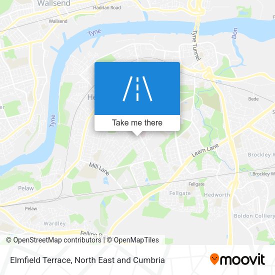 Elmfield Terrace map
