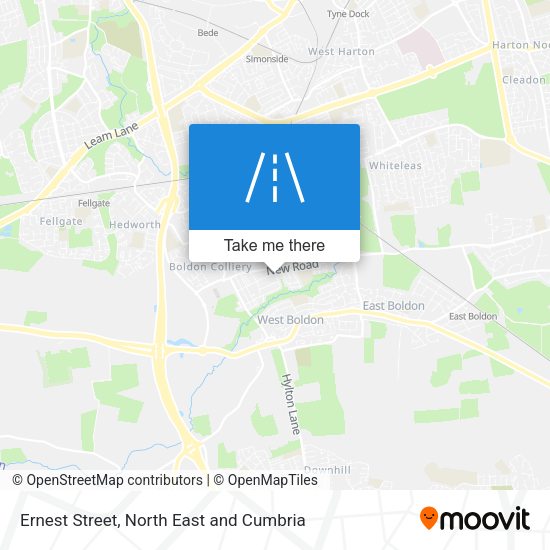 Ernest Street map
