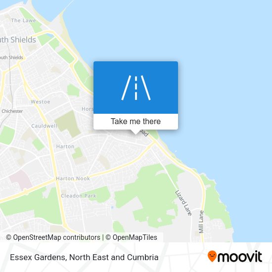 Essex Gardens map