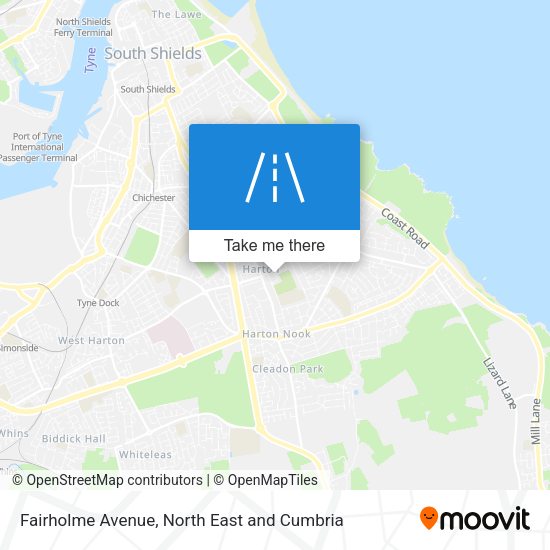 Fairholme Avenue map