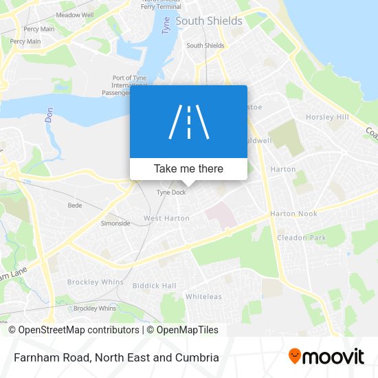 Farnham Road map