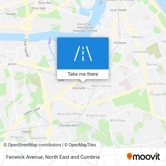 Fenwick Avenue map