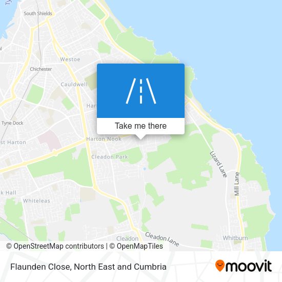 Flaunden Close map