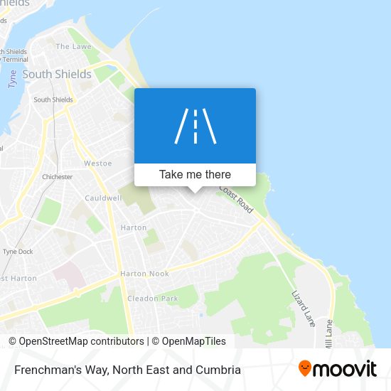 Frenchman's Way map