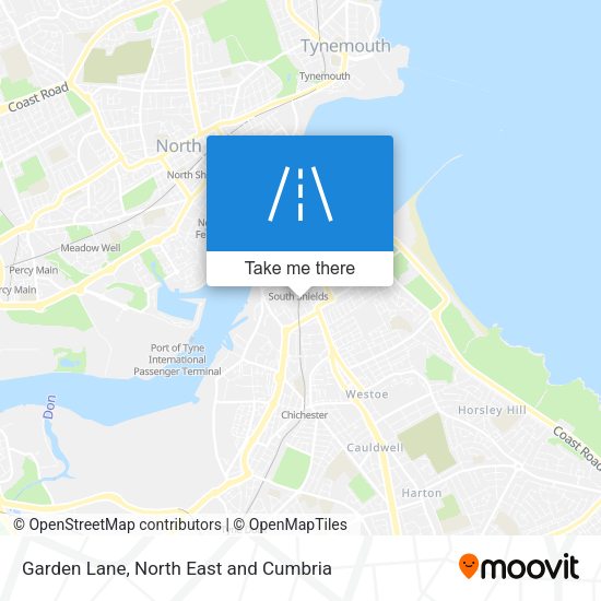 Garden Lane map