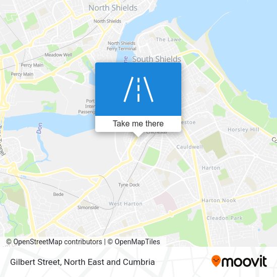 Gilbert Street map