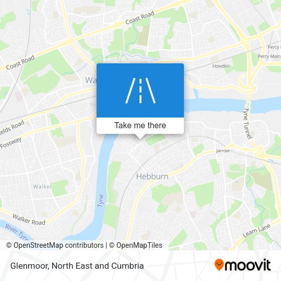 Glenmoor map