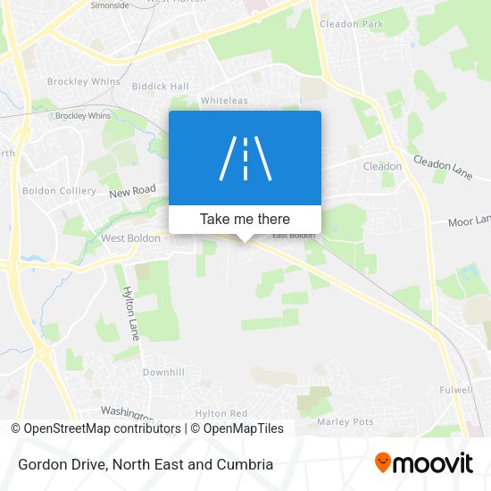 Gordon Drive map