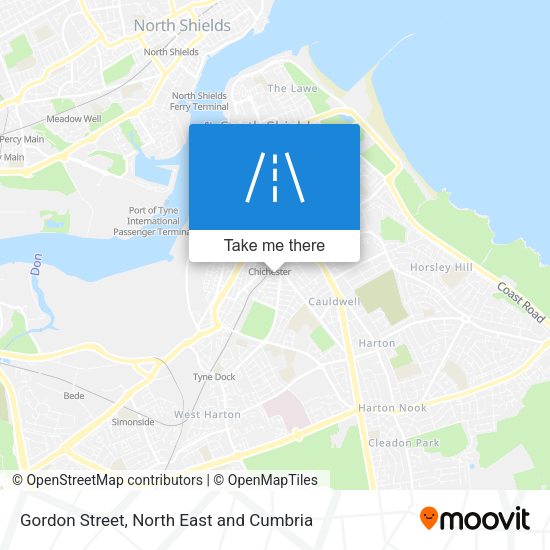 Gordon Street map
