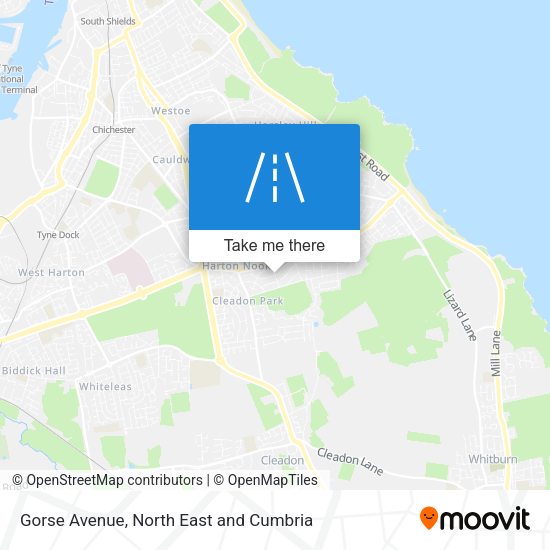 Gorse Avenue map