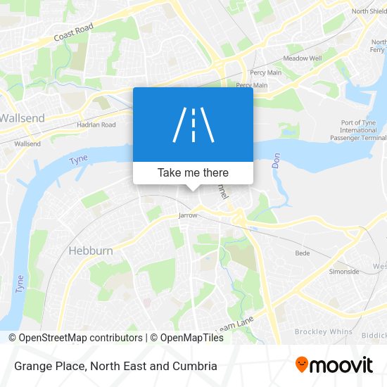 Grange Place map
