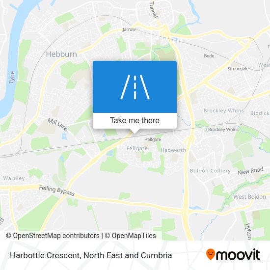 Harbottle Crescent map