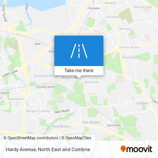 Hardy Avenue map