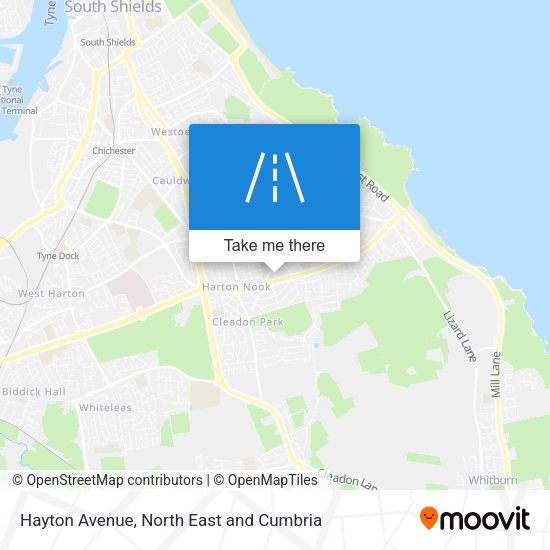 Hayton Avenue map