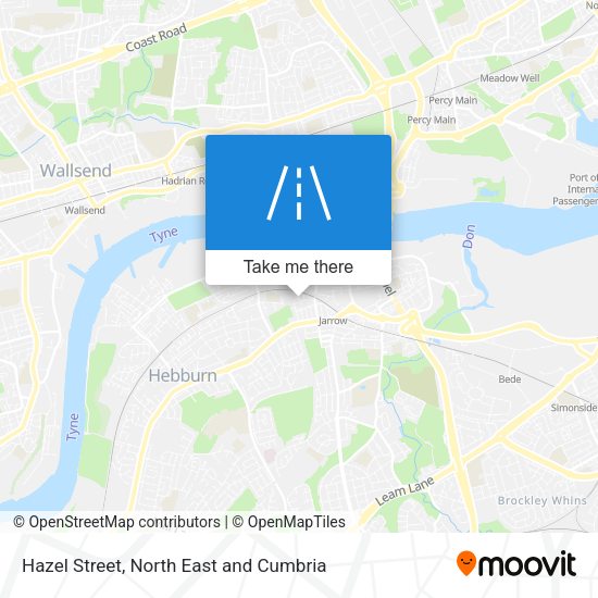 Hazel Street map